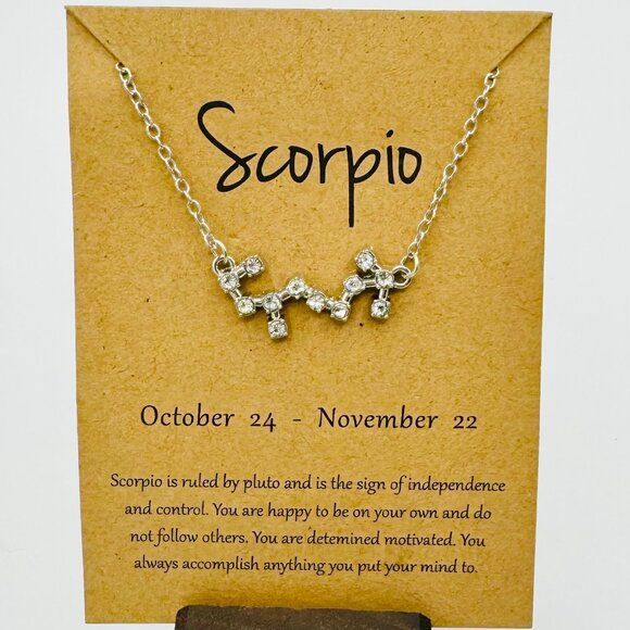 Silver Scorpio Constellation Necklace - NWT - Picture 1 of 1